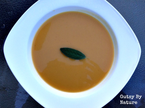 spiced apple and buttnernut squash soup