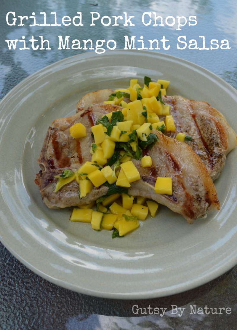 pork chops with mango mint salsa 2