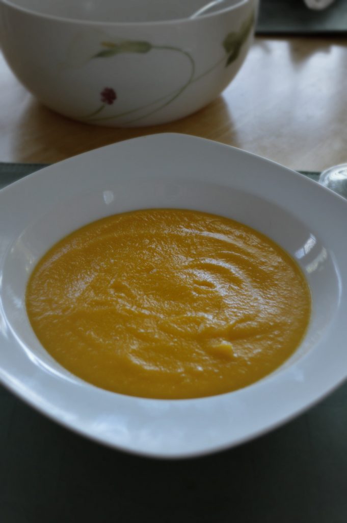 gingered pear and butternut squash soup
