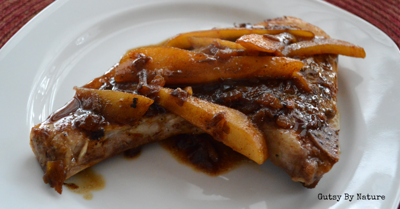 Pork Chops with Pear Shallot Sauce