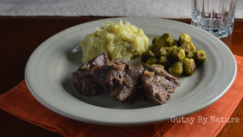 Braised Beef Chuck Roast with Garlic and Rosemary (Instant Pot) - Gutsy By Nature