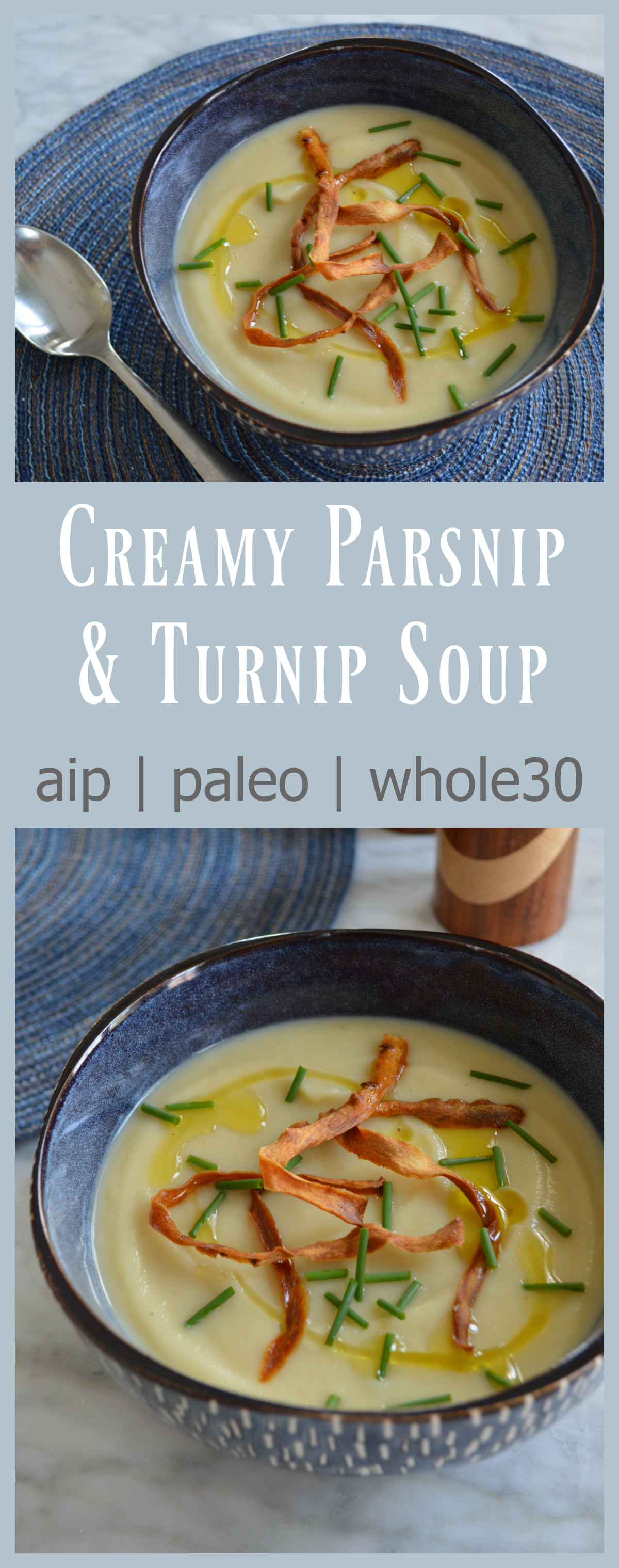 Carrot Parsnip Soup (Creamy, Gluten-free, Paleo-friendly and Whole30)