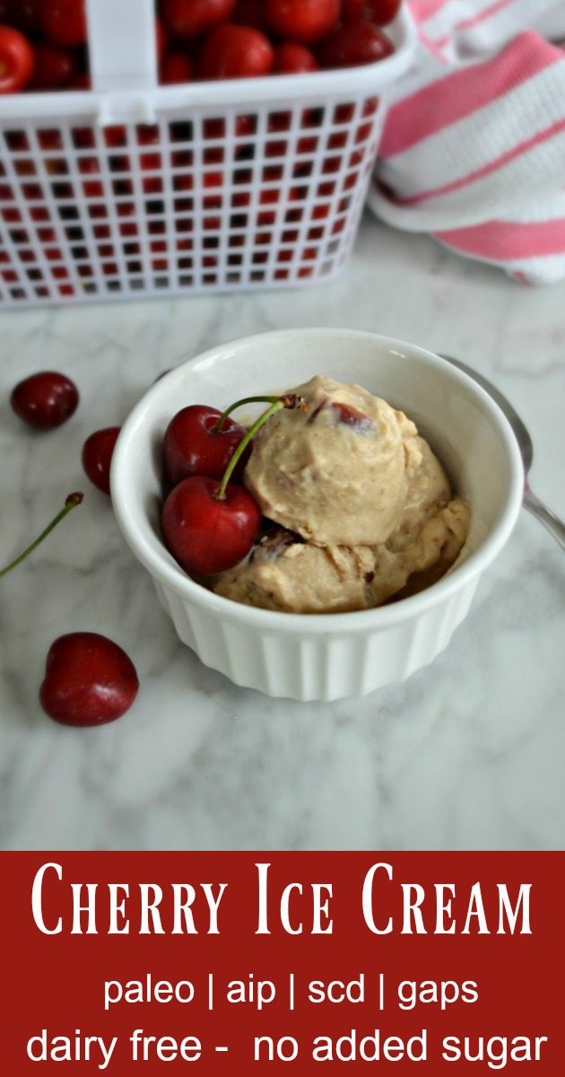 Cherry Bourbon Vanilla Ice Cream (Vegan & Paleo) - In Good Clean Taste