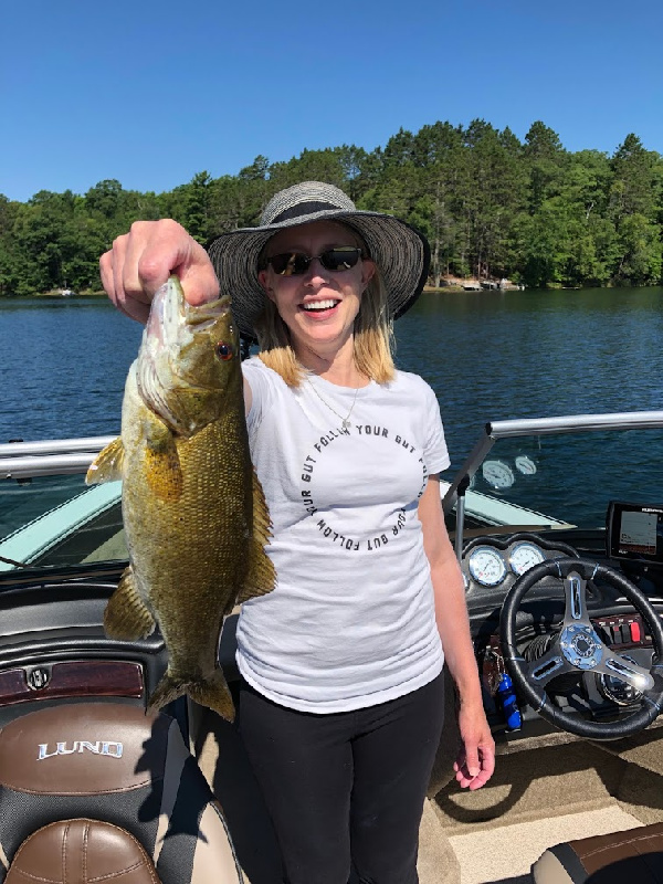 Jaime Hartman with fish