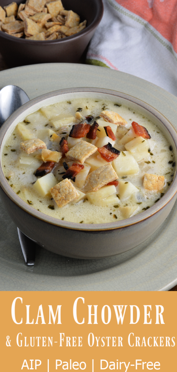 AIP Clam Chowder & Oyster Crackers
