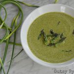 asparagus and garlic scape soup