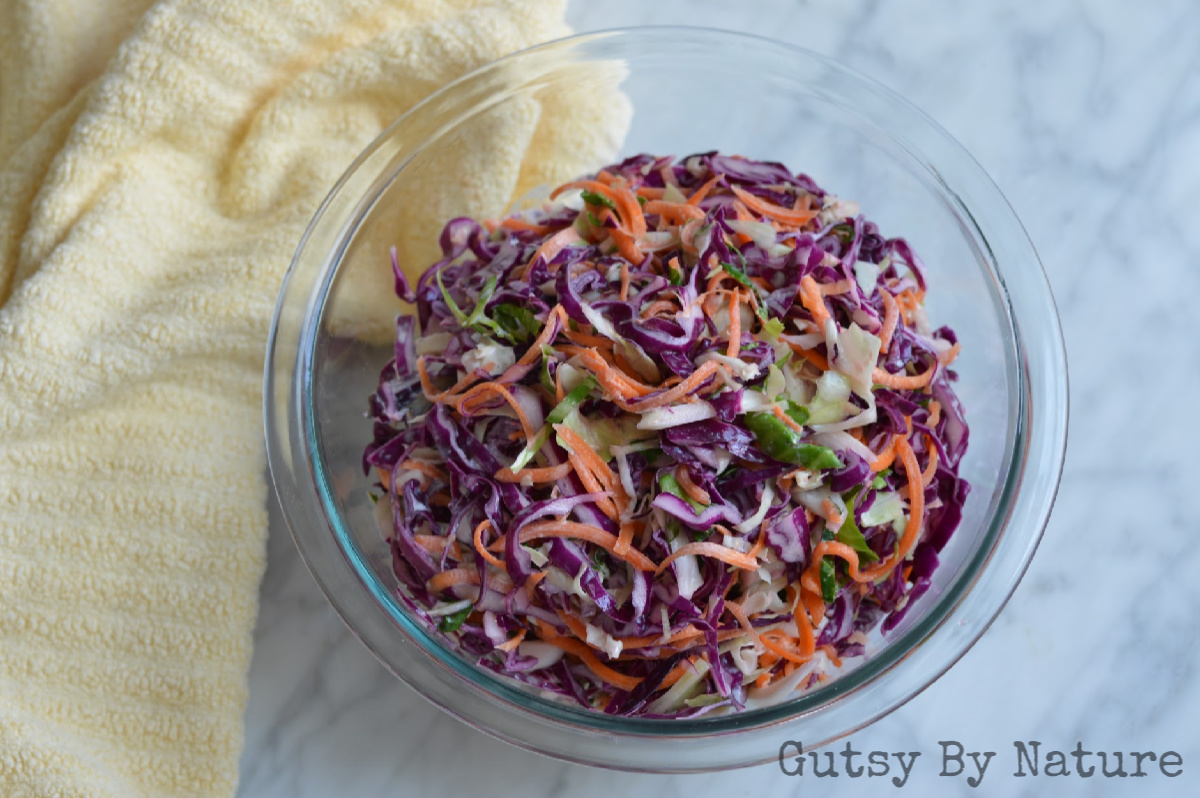 colorful citrus coleslaw - AIP