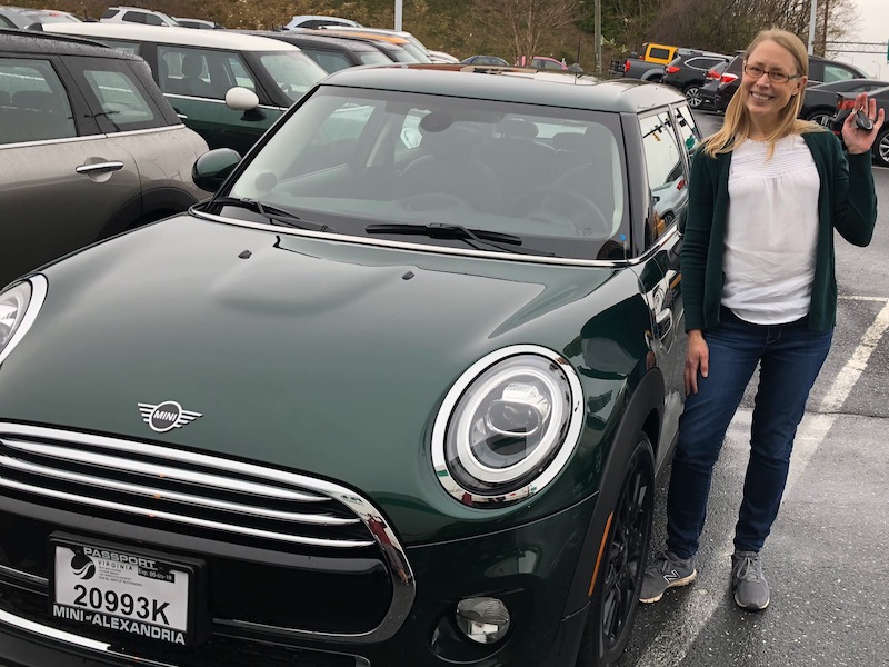 Posing with my new 2019 Mini Cooper 4 Door