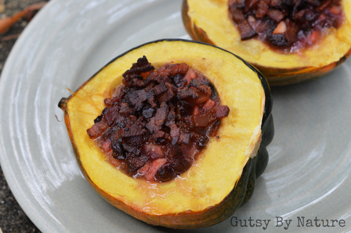 Skillet Buttercup Squash with Bacon